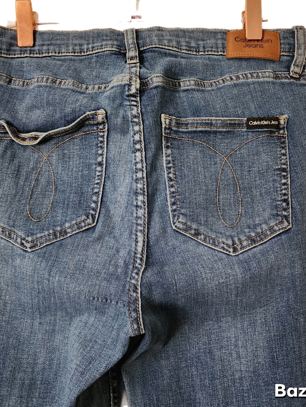 Calvin Klein Jeans Womens Size 8/29 Repreve Blue Raw Hem - Picture 5 of 8